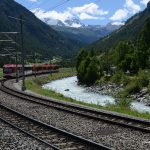 Zug nach Zermatt von Täsch aus