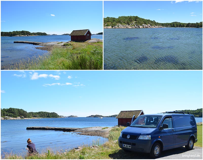 Strand in Süd-Norwegen bei Mandal