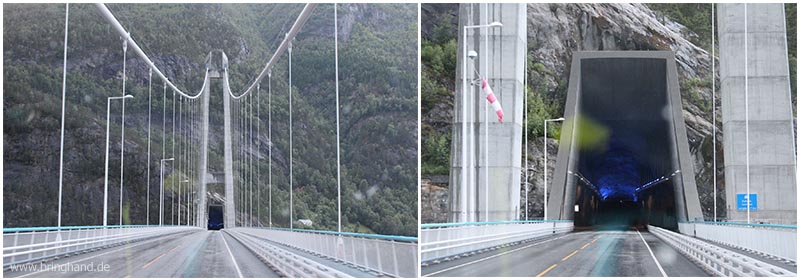 Hardangerbrücke über den Eidfjord