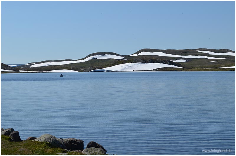 See in der Hochebene von Hardangervidda in Norwegen