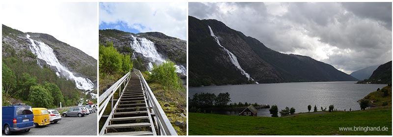 Langfossen Wasserfälle in Norwegen
