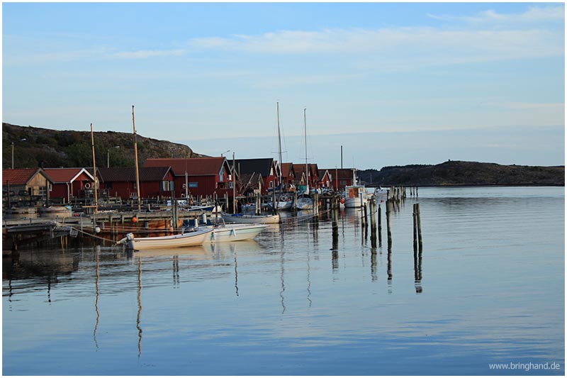 Ein kleiner Hafen in Schweden