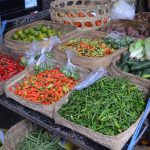 Peperonis und andere Gewürze am Ubud Markt