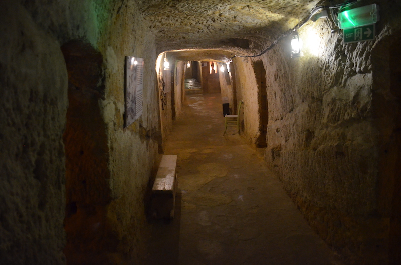 Bunker unter der Zitadelle von Victoria auf Gozo