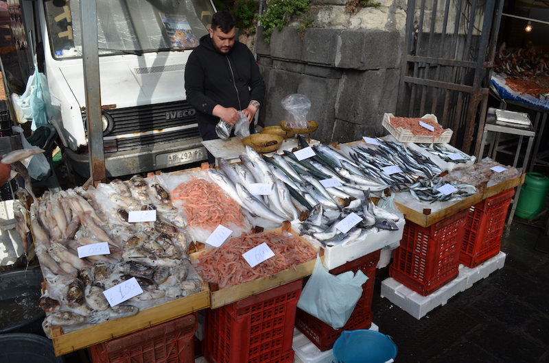 Fischsorten Fischmarkt Catania