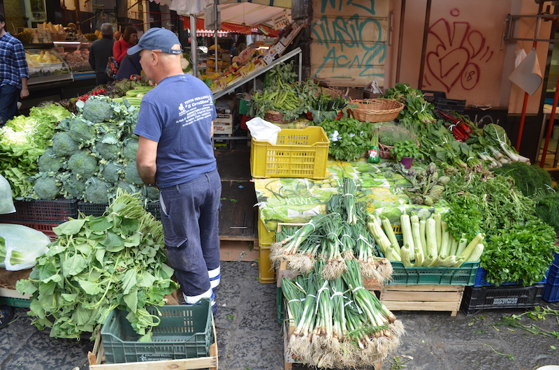 Frisches Gemüse am Markt von Catania