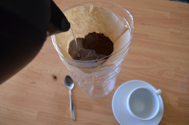 Kaffeezubereitung mit einfachem Filter