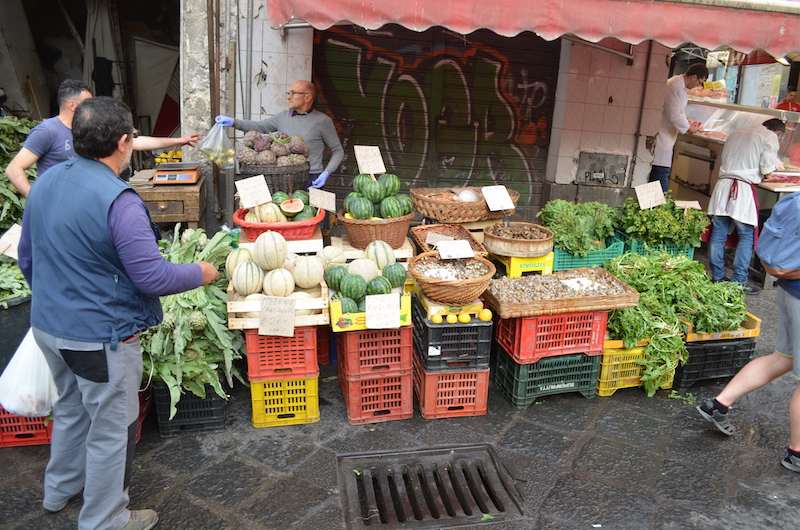Obst am Markt in Catania auf Sizilien