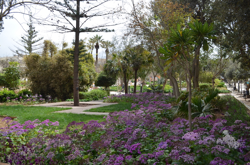 Park in Victoria auf Gozo