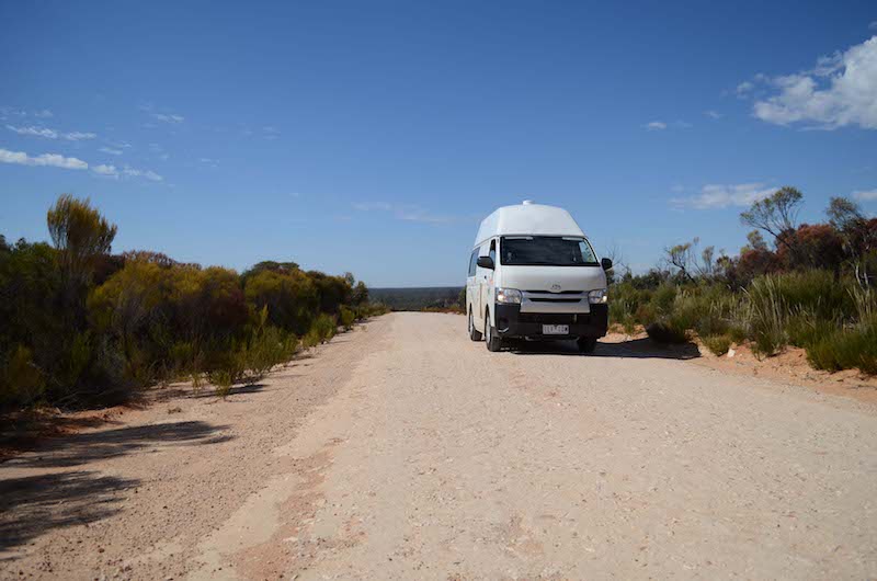 Campen im Outback in Australien