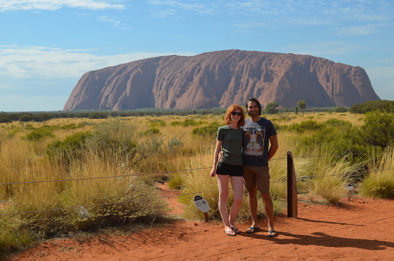 Fotoshooting beim Uluru
