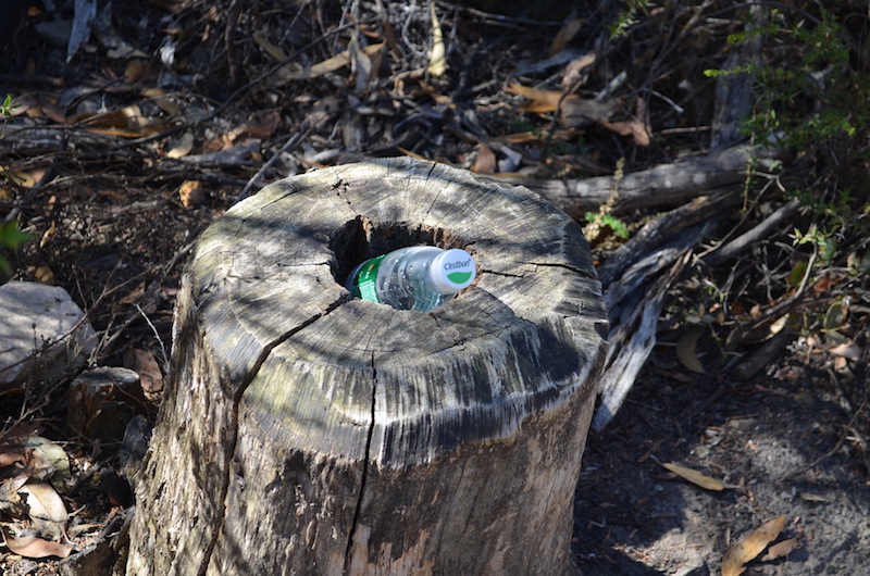 Müll in den Wäldern von Australien