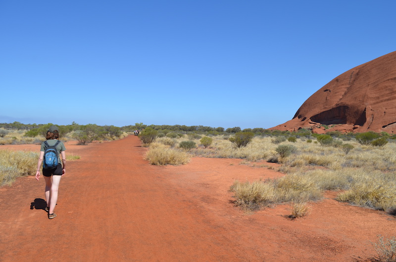 Wandern beim Uluru / Ayers Rock