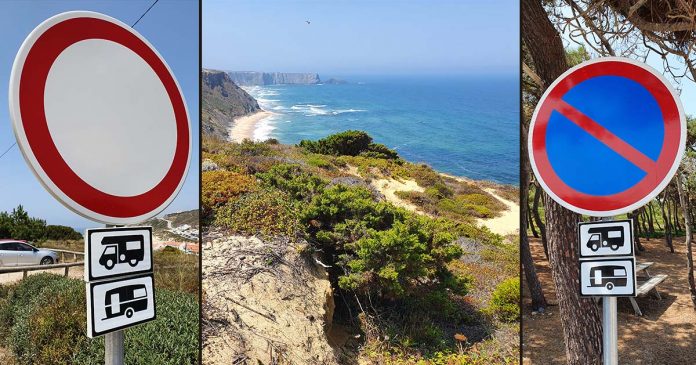 Freistehen in Portugal verboten